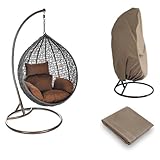 Home Deluxe - Hängesessel Cielo - Grau, Höhe 200 cm - inkl....