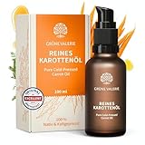 Grüne Valerie Reines Karottenöl 100 ml – Kaltgepresstes, natives...