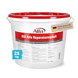 1x Alfa Reparaturasphalt 25 kg Profi-Qualität Kaltasphalt Körnung 0 bis 5...