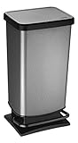 Rotho Paso Mülleimer 40l mit Pedal und Deckel, Kunststoff (PP) BPA-frei,...