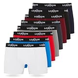 FM London 4/8er-Pack Herren-Boxershorts mit elastischem Bund - Weiche...