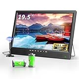 DESOBRY 19-Zoll Fernseher DVB-T2 mit Antenne, 1080p Kleiner Fernseher...