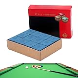 Billard Chalk,12pcs Billard Kreide Zubehör,Pool Queue...
