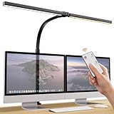 Tyonto 1300LM Doppelkopf Schreibtischlampe LED Dimmbar Fernbedienung, 24W...