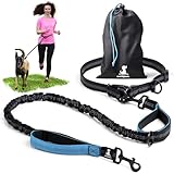 Joggingleine für Hunde zum Laufen, Joggen, Wandern | 2 in 1 Joggingleine...