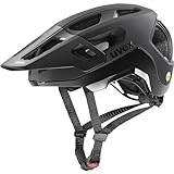 Uvex Unisex React MIPS Fahrradhelm, Black matt, 52-56cm