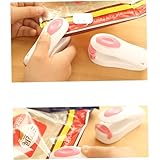 ADOCARN Tragbarer Kleiner Versiegeler Beutelverschließer aus ABS Weiß...