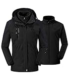 donhobo Damen Outdoor 3-in-1 Skijacke, Zweiteilige Winterjacke mit...