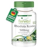 Fairvital | Rhodiola Rosea Kapseln 500mg - 120 Kapseln - Rosenwurz Wurzel...