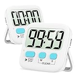 Antonki 2 Stück Timer, Digitaler Küchentimer zum Kochen, Eieruhr,...