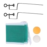 SUNGOOYUE Regail Children Table Tennis Net und Post Set, Mini Tragbare Mesh...