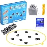Magnetspiel,Tischspiele Magnetisches Schachspiel, 24 PCS Magnetsteine Spiel...