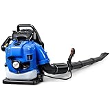 75,6cc 4-Takt Benzin Laubbläser Rucksack | Leistungsstarker...