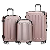 BEIBYE 2045 Zwillingsrollen 3tlg. Reisekoffer Koffer Kofferset Trolleys...