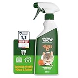 Mäuse Ex Spray zur Mäuseabwehr & Rattenabwehr, 500 ml Mäuseschreck gegen...