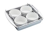 Chicago Metallic Professionelles Creme Brulee Set, Backform mit Ramekin...