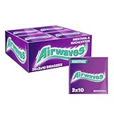 Airwaves Kaugummi | Cool Cassis | Lila, zuckerfrei | 20 x 3 Packungen (20 x...