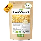 EWL Naturprodukte Backmalz Bio Malz, 100% deutsche Gerste Gerstenmalz, 275g...