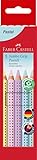 FABER-CASTELL 110991 - Jumbo Buntstifte Set Grip Pastell, 5-teilig,...