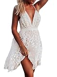 Loalirando Damen Schönes Spizenkleid Etuikleid Rückenfrei Kleid Festlich...