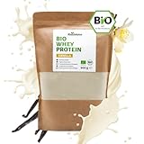 RheinNatur Bio Whey Protein-Pulver Vanille 900 g - Eiweißpulver mit...