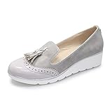 Unbekannt Lunar Karina Damen Schlupfschuhe, Silber - hellgrau - Größe: 41...
