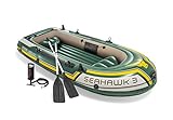 Intex Seahawk 3 Set Schlauchboot - 295 x 137 x 43 cm - 3-teilig - Grün...