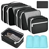 Homsorout Reisepackwürfel für Koffer – 10er-Set, leicht,...
