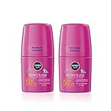 NIVEA SUN Kids Schutz & Pflege farbiger Sonnen-Roller im 2er Pack (2 x 50...