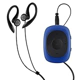 AGPTEK Mini Clip 64GB MP3 Player mit Bügel-Kopfhörer und Silikon Hülle,...