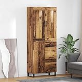 Owoxanthellate Hochschrank Altholz 69,5 x 34 x 180 cm Holzwerkstoff mit 3...