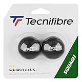 Tecnifibre - 2 Squashbälle Gelber Punkt, TF_Ball_Yellow_2balls, Nicht...