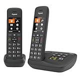 Gigaset C575A Duo - 2 Schnurlose DECT-Telefone mit Anrufbeantworter -...