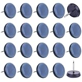 VABNEER 25mm Möbelgleiter mit Nagel, 24 Stücke PTFE Teflon Runde...