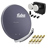 Digital Sat Anlage 2 Satelliten Astra/Hotbird - 4 Teilnehmer | Fuba DAA850A...