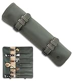 Angus Stoke Messertasche für Kochmesser - 14-Fächer Messerrolle für...
