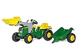 Rolly Toys rollyKid John Deere mit Frontlader (mit Anhänger,...