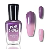 Farbwechselnder Nagellack - Chrom Lila Rosa Temperaturgesteuerter Nagellack...