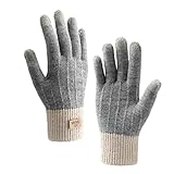 Homealexa Winterhandschuhe Touchscreen Handschuhe Strick Fingerhandschuhe...