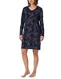 Uncover by Schiesser Damen Langarm-Nachtwäsche Nachthemd,...