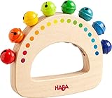 HABA 306519 - Schellenkranz Regenbogen, Klangspielzeug ab 10 Monaten, made...