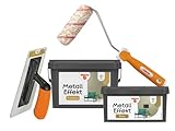 Alpina Effektfarbe Metall-Effekt Set – Gold – edle Effektfarbe mit...