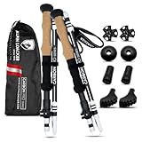 ALPIN LOACKER Wanderstöcke faltbar Carbon mit Korkgriff I Nordic Walking...