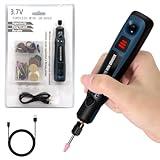Elektrischer Gravierstift mit 50 Bits | 3-Gang-Regler (bis zu 15.000 U/min)...