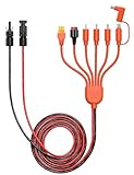 Tonton Universal Solargenerator Ladekabel, Solarladekabel für Solarpanel,...