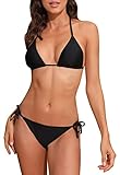 Halcurt Neckholder Top Badeanzug Damen Badeanzug Triangel Bikini Sets...