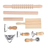 Luqeeg 9-teiliges Gnocchi-Nudel-Herstellungsset, Gnocchi-Brett aus Holz,...