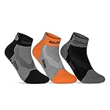 Coolmax Fahrrad-Socken für Herren & Damen (3 Paar) LED Reflektor Radsport...