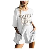 WKAYsIV Sportset Weihnachtspullover Damen Pyjama Oberteil Damen Schwimm...