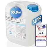 Nanoprotect Isopropanol 99,9% | 5 Liter Reiniger | Hochprozentiger...